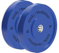 Body Revolution 2 x 20Kg Blue Olympic Bumper Plates