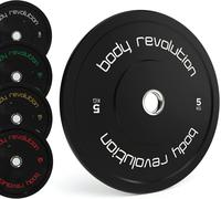 Body Revolution 2 x 5Kg Black Olympic Bumper Plates