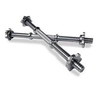 Body Revolution Dumbbell Bars 18 Inch (Pair) - 1" Plates