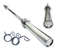 Body Revolution Olympic Barbell Bar - Olympic Weight Lifting Bar for 2 Inch Weight Plates - Professional Barbell for Bench Press, Squats, Curls, Deadlifts, Powerlifting - Spring Collars - Range from 4ft - 7ft