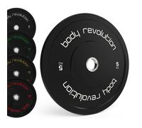 Monstershop Body Revolution Olympic Bumper Plates Black 80kg SET 2x5kg 2x15kg 2x20kg Monstershop Black