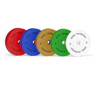 Body Revolution Olympic Bumper Plates - Rubber Coated Dumbbell Plates - Weight Training Equipment - 5kg Range - 25kg