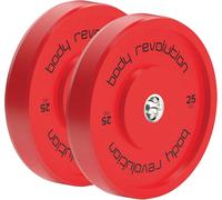 Body Revolution Olympic Bumper Plates Colour 25kg pair