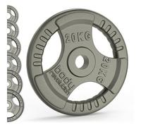 Body Revolution Olympic Tri Grip Cast Iron Weight Plates - 2 X 10 Kg