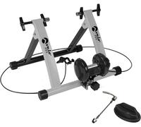 Body Revolution Velo Pro Silver Magnetic Turbo Trainer with Mat