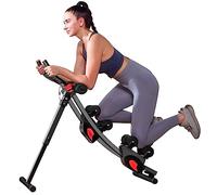 BODY RHYTHM Dual-Track Ab Machine with 4 Adjustable Heights, Foldable Core & Abdominal Exercise Machine, Total AB Workout Equipment for Home Gym, Ab Women Exercise Fitnes Trainer. (Black)