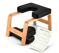 BODY RHYTHM Yoga Headstand Bench, Yoga Inversion Chair, Headstand Trainer for Relieve Stress, Improve Sleep & Digestion and Strength Training, Ideal for Home Workout, Fitness and Gym (Classic Black)