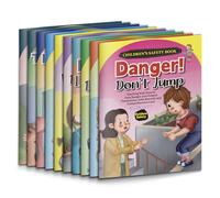 Body Safety Book for Kids Set of 10: Help Children Learn How to Stay Safe in Different Situations, Learn the Concepts of Personal Boundaries, Traffic Rlues and Other Live Skills