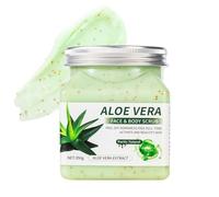 Body Scrub - 350g Smoothing Hydrating Wash, Large Jar with Peeling Salt, Organic Shea Butter, Deep Cleansing Oils, Refreshing for Face Dead Skin Removal Shower