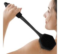 Body Scrub,Double Sided Shower Brush With Long Handle For Bathroom - Cleaning Accessory For Men Women And People With Reduced Mobility