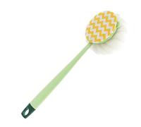 Body Scrub for Shower | 2 in 1 Long Handle Brush, Bath Sponge for Back and Body, for Elderly, Arms, Legs, Back, Home, Apartment, Residence, Bath,