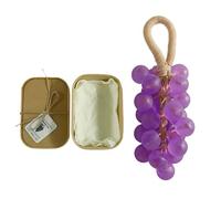 Body Scrub Soap Bar - Grape Shape Handmade Facial Cleanser | Nourishing And Gentle | Suitable For Skin And Hair Natural Bar Soap For Men Women Kids Kids Home Travel Health Household