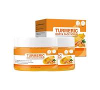 Body Scrub,Turmeric Exfoliating Body Scrub, Brightening Turmeric Scrubs, Skin Exfoliator with and Oil Gently Exfoliate Brightening Inner Thighs Bikini Area Underarms, Natural Exfoliating Face