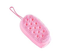 Body Scrubber - Body Shampoo Brush | Silicone Loofah Men for Sensitive Skin Soft Skin Cleansing Brush Double-Side Massage Bath Scrubber for Travel Home Use Shower Hair Scalp Massager