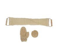 Body Scrubber Set Exfoliating Sisal Glove Deep Clean Shower Loofah Set for Home Bath Spa 3PCS Durable Soft Portable