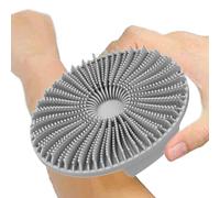Body Scrubber - Silicone, 10x12cm Shower Scrubber Multifunctional | Bath Brush with Hairs, Body for Bathing, Face Washing, Pet Bathing, Washing Dishes, Relaxation