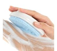 Body Scrubber Silicone Back Shower Rubber with Soap Holder