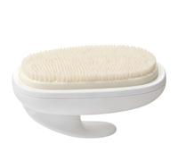 Body Scrubber - Silicone Cleansing Brush with Soap Holder,