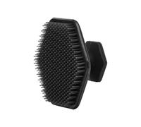 Body Scrubber Silicone Face Scrubber 1Pcs Black Shower Scrubber Facial Cleansing Brush Mini Manual Silicone Face Exfoliator Pad Face Massager Brush Exfoliator Makeup Tool for Girl Women