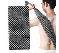 Body Scrubber, Soft Bath Towel, Striped Design Cloth, Back Cleaning Tool, Skin-Sliding , Ideal for House Showers, Dorm Use, Travel and Business Trip Hygiene