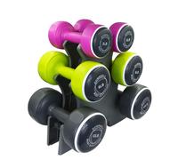 Body Sculpture BW108T Smart Dumbbell Tower | Grey/Pink/Green, 1.5KG, 3KG & 5K...