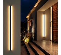 Body Sensing Wall Lighting for Front Porch Hallways, LED Luminous Stair Handrail with Soft Light, Matte Metal Atmospheric Light Banister Railing(Left Natural Light,2.3ft/0.7m)