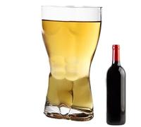 Body Shaped Beer Glass - Whiskey Glasses, Mugs, Beer Mug with Human Body Silhouette Design, Multipurpose Drinking Set, Item Collection | Unique Bar Accessories for Bachelor Party, Bar, Z