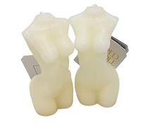 Body Shaped Wax Candle Female Shape Curvy Woman Sculpture Candles Pack of 2 Home Decor Xmas Stocking Filler