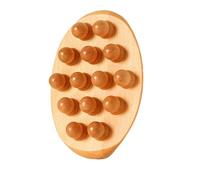 Body Shaping Brush - Itchy Skin Relief Tool, Wooden Anti Celulite Roller Massager | Curved Gusha Massage Aid with Ergonomic Grip, Muscle Recovery Relaxation Brush for Abdomen, Arms, Shoulders