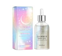 Body Shimmer Dry Oil - Brightening Glow Liquid, Radiant Skin Gloss | Waterproof Sunless Tanning Bronzer, Sunscreen Moisturizing Sparkling Finishing Mist For Sexy Beach Wear Summer Vacation