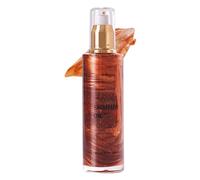 Body Shimmer Oil - 5 Colors Shine Glitter Gold Liquid | 100ml Shimmering Body Oil, Liquid Illuminator Body Highlighter, Body and Face Makeup Glitter Oil, Long Lasting Dry Body Makeup Oil for Women