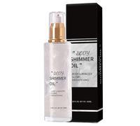 Body Shimmer Oil For Women, 100ml Shimmer Body Oil Glitter, Shimmer & Shine Liquid Highlighter, Body Spray Womens Long Lasting, Makeup Body Glow Body Glitter Spray