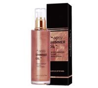 Body Shimmer Oil For Women, 100ml Shimmer Body Oil Glitter, Shimmer & Shine Liquid Highlighter, Body Spray Womens Long Lasting, Makeup Body Glow Body Glitter Spray