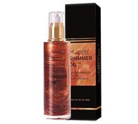Body Shimmer Oil For Women, 100ml Shimmer Body Oil Glitter, Shimmer & Shine Liquid Highlighter, Body Spray Womens Long Lasting, Makeup Body Glow Body Glitter Spray