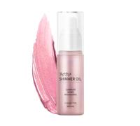Body Shimmer Oil Sakura Light Pink, Body Oil for Women, Body Oils for Body Glow, Skin Care for Face&Body, Shimmer and Shine Your Skin, Perfect Liquid Highlighter, Essential Makeup for Party&Date Night