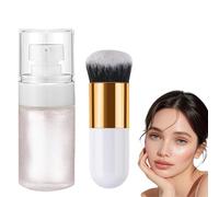Body Shimmer Oil with Brush,Waterproof Glitter Shimmer,Moisturizing Glow Shimmer Spray,Shimmer Body Lotion,Shimmering Body Oil,Waterproof Long Lasting Moisturizing Body,Friendly to All Skin Types