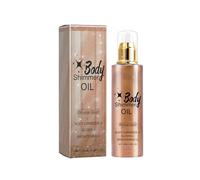 Body Shine Oil Body Liquid Fine Shine High Brightness Oil Body Full Body Beach Luminous Oil 100ml Cellulite Remover (Bronze, 14.4x3.7cm)