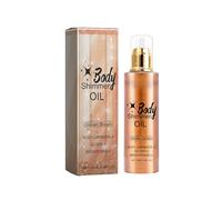 Body Shine Oil Body Liquid Fine Shine High Brightness Oil Body Full Body Beach Luminous Oil 100ml Cellulite Remover (Brown, 14.4x3.7cm)