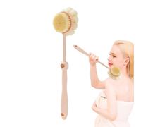 Body Shower Brush - A high-density quick-drying bristle brush with a long handle design that can wash to the back | Shower Powder ideal for cleaning in