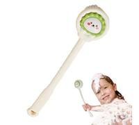 Body Shower Brush - Cartoon Long Handle Scrubber, Animal Shape Bath Tool, Back Cleaning Wand | Children Men Women Skin Care White Green Abs Quick Drying Soft Bristle Home Bathroom Spa Gear