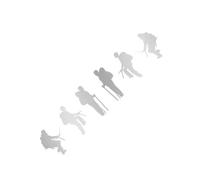 Body Side Mountain Climb Stickers Universal Decor Decals Accessories Auto parts(Silver)