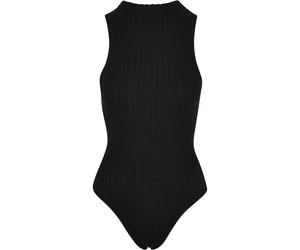 Body sleeveless ribbed knit woman Urban Classics Noir 2XL