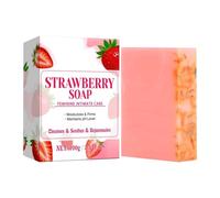 Body Soap Bar, Fresh Strawberry Soap, Deeply Cleanses Nourishes And Moisturizes, Strawberry Cleansing Face & Body Bar, Natural Sweet Fruit Moisturising & Firming Skin (1)