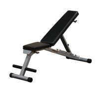 Body-Solid Powerline Folding Bench - 7-Position Adjustable Weight Bench for Home Gym, Incline/Decline, No Assembly Required, Silver/Black