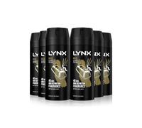 'Body Spray' Gold High Definition Deo For Men, 6x150ml Lynx Gold One Size