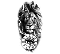 Body Stickers 6 Styles Snake/Tiger/lions Temporary Tattoo Sticker Waterproof And Long-lasting(F)