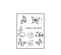 Body Stickers Animal Planet Temporary Tattoo Patch Set 1-2 Weeks Long Lasting Waterproof