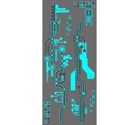 Body Stickers Cool Blue Lightning & Vein Body Art Waterproof Face Hand Tattoos(G)