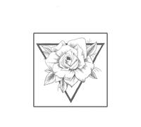 Body Stickers Geometric Bloom Temporary Tattoo Lasts To 15 Days Waterproof Semi Permanent Sticker