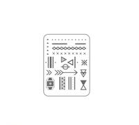 Body Stickers Lines Arrows And Other Geometry Temporary Tattoo Waterproof Semi Permanent Sticker